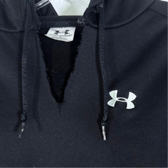 Under Armour Hooded Sweatshirt Pullover Hoodie Women's Size Small Black - Picture 3 of 8